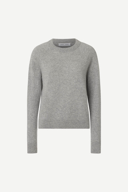 Boston o-neck - Grey melange