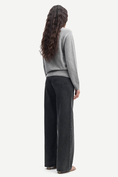 Boston o-neck - Grey melange