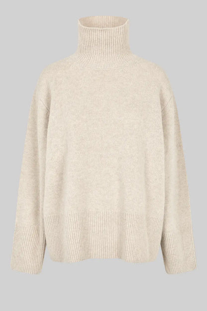 Alpha Knit T - Neck - Pumice Stone