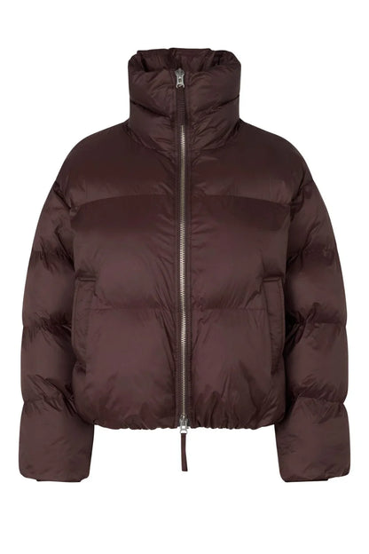 Riya Puffer jacket - Chocolate Plum