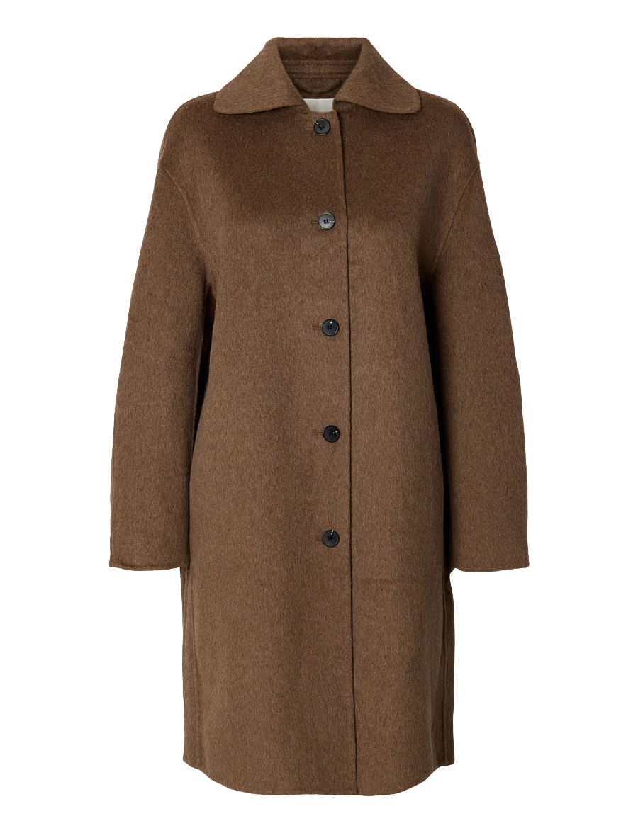SLFGeri Handmate Coat - Chocolate Chip Mel.