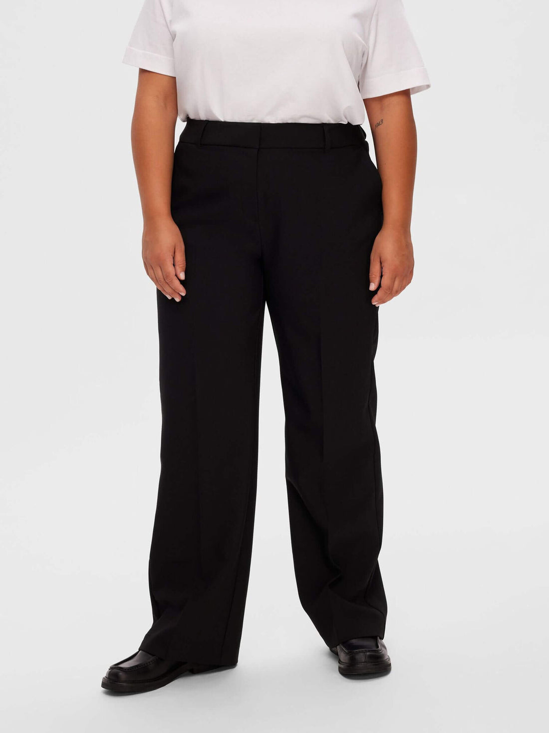 SLFRITA MW WIDE PANT - Black