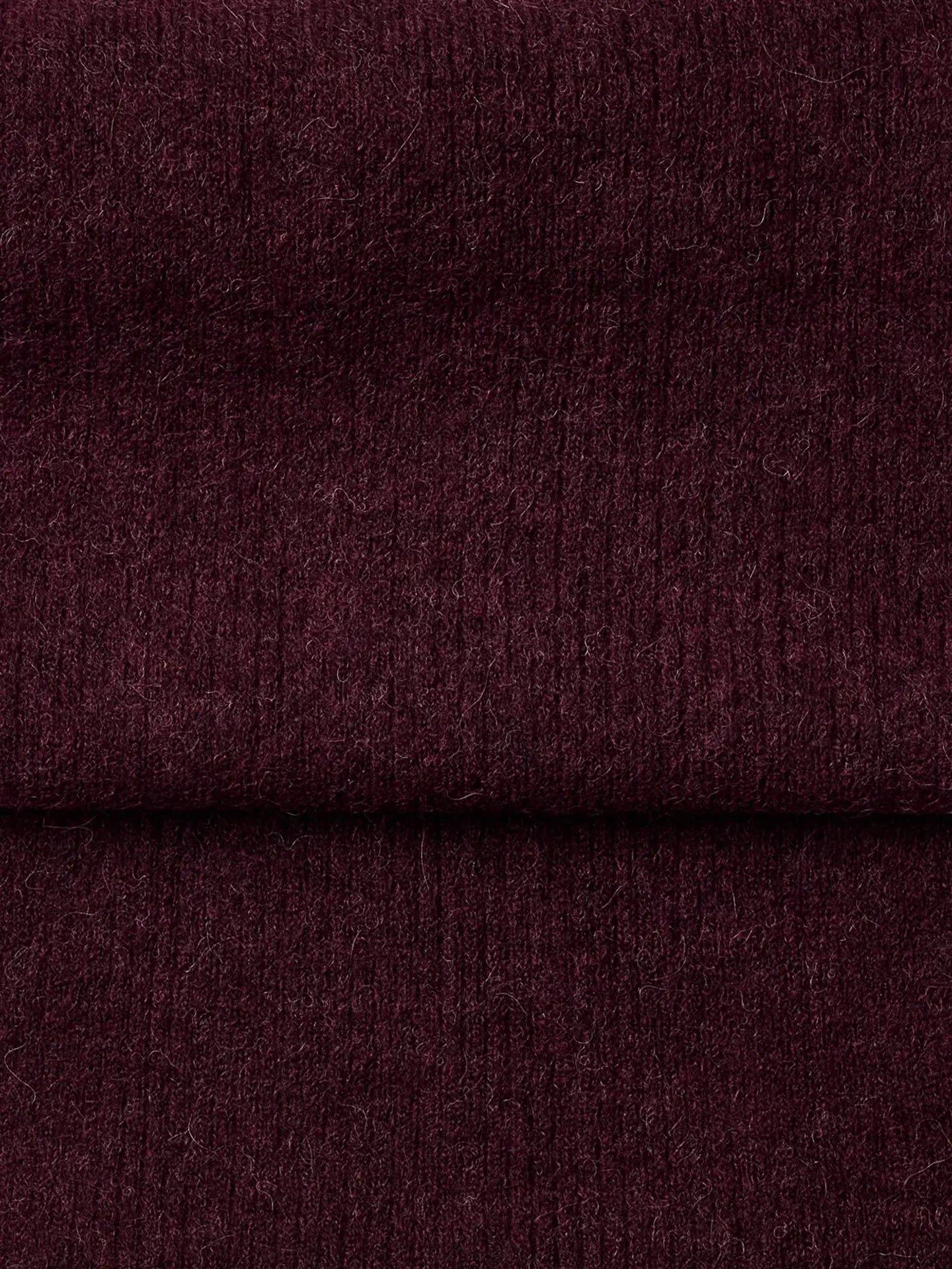 SLFLulu Woolblend Narrow Knit Scarf - Fig Melange