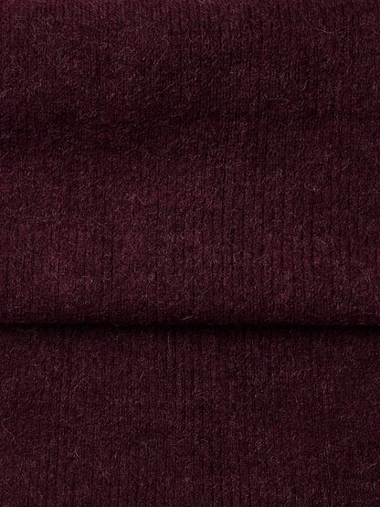 SLFLulu Woolblend Narrow Knit Scarf - Fig Melange