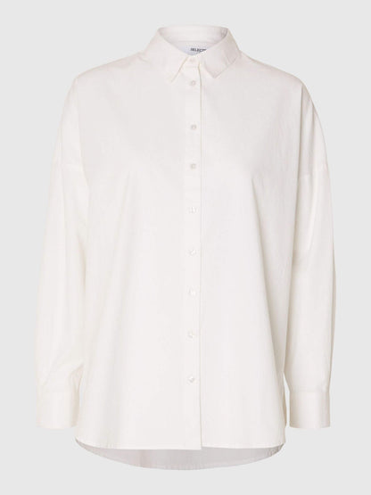 SLFDina-Sanni LS shirt - Bright White