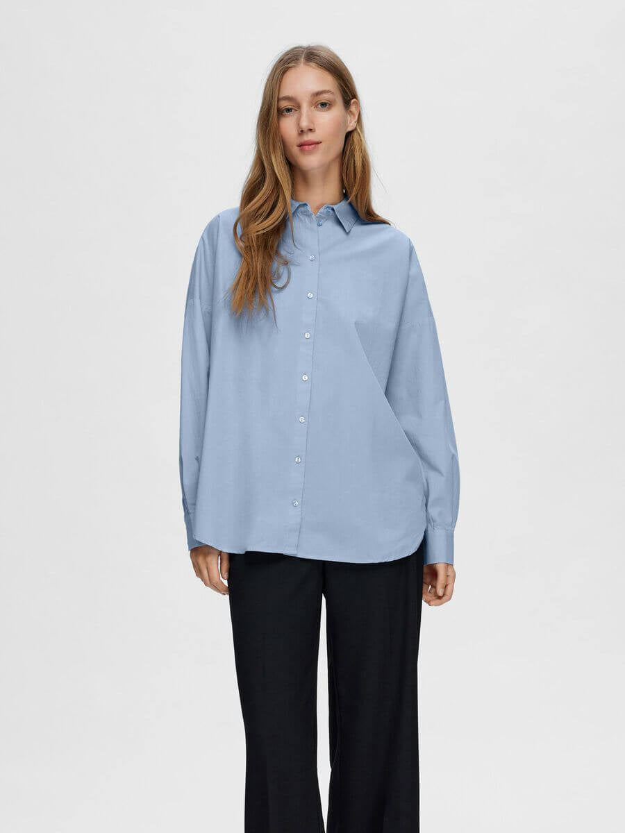 SLFDina-Sanni LS shirt - Cashmere