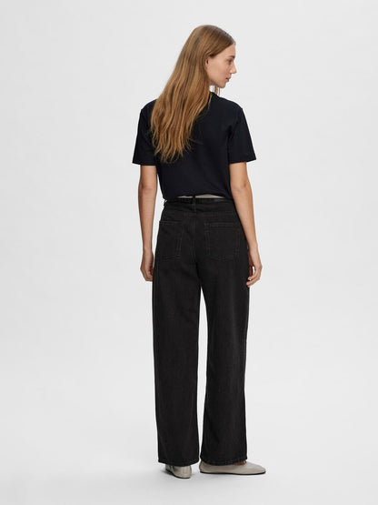 SLFEssential ss boxy - Black