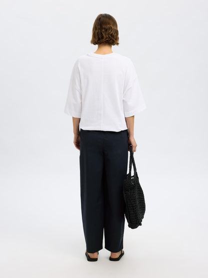 SLFJuma hw Loose Barrel Pant - Black