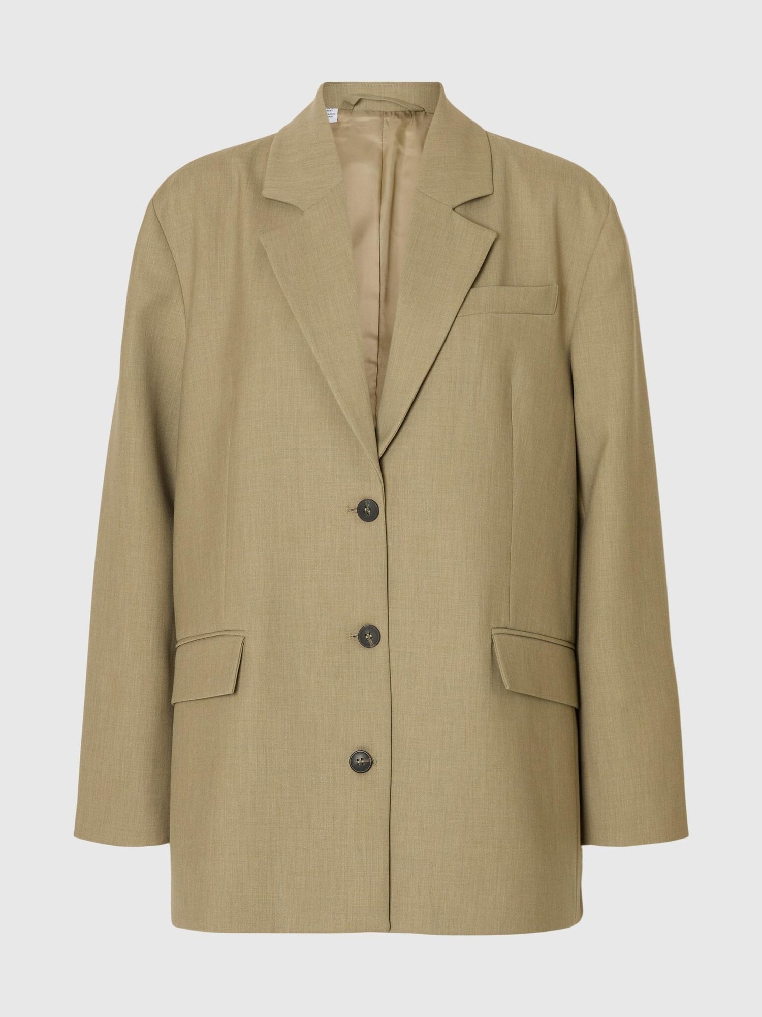 slfoversized-rita lano blazer - Slate green mel.