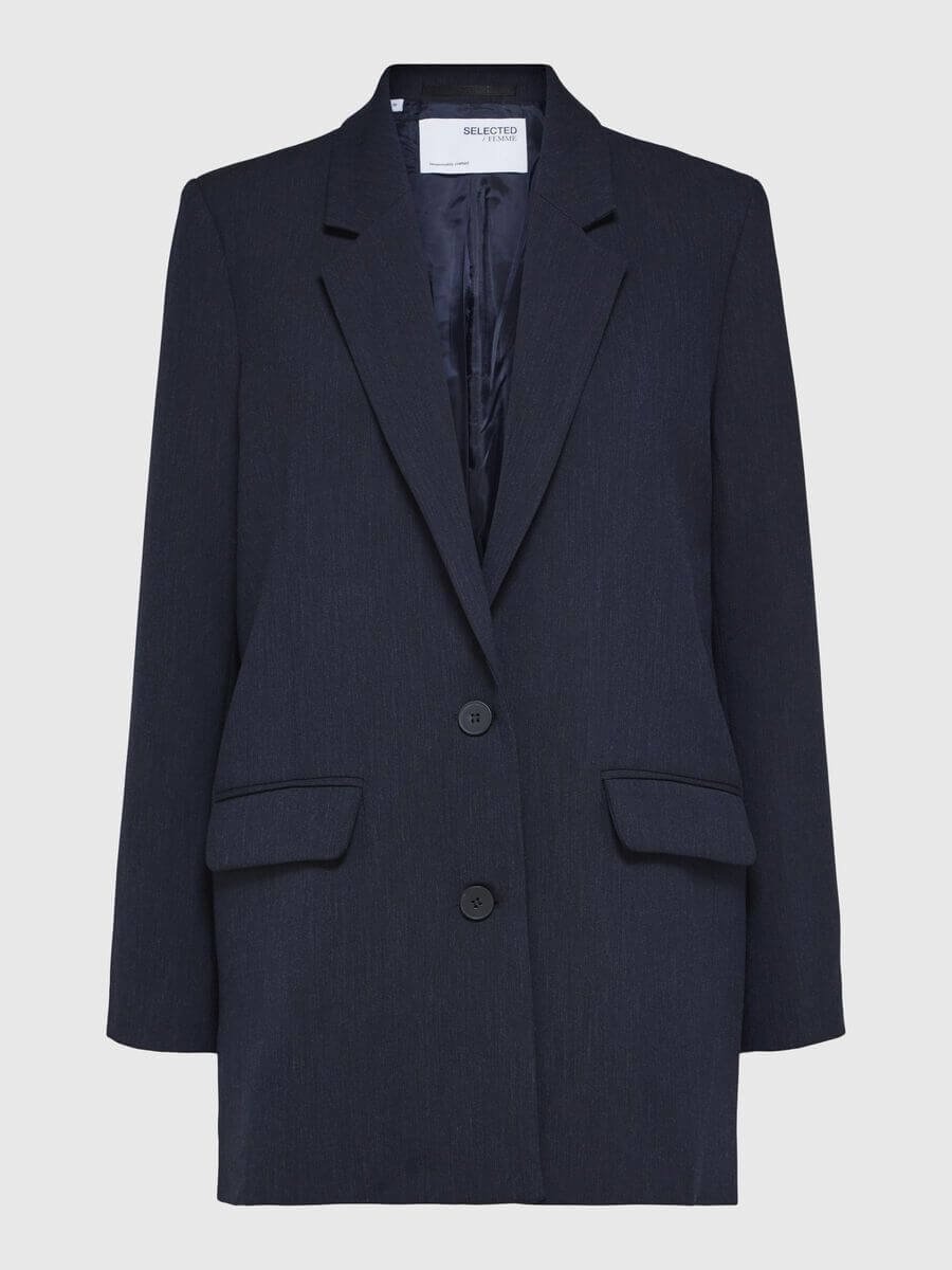 SLFRita LS Relaxed Blazer Dark Sapphire Melange