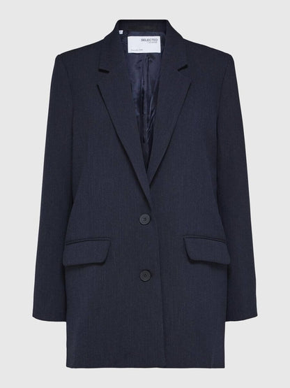SLFRita LS Relaxed Blazer Dark Sapphire Melange