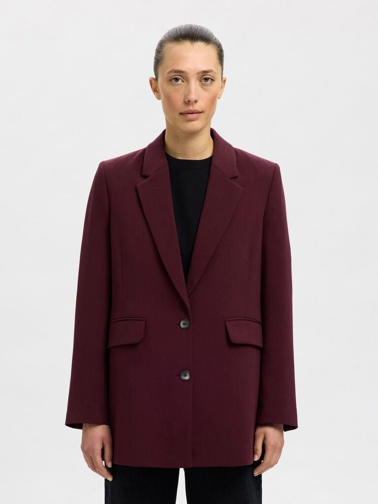 SLFRita LS Relaxed Blazer - Fig
