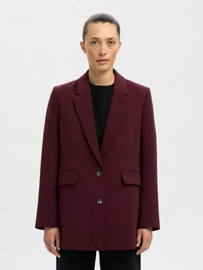 SLFRita LS Relaxed Blazer - Fig