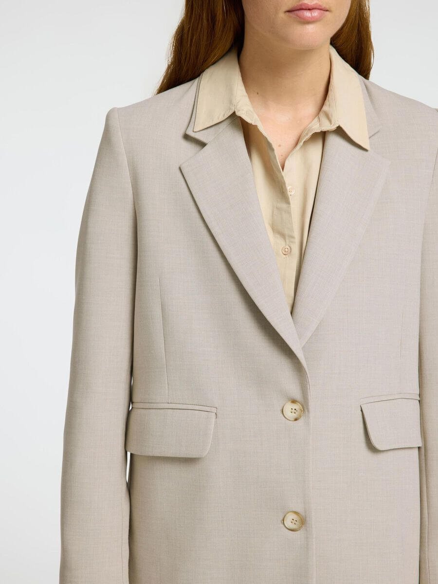 SLFRITA LS RELAXED BLAZER MEL NOOS - Island Fossil