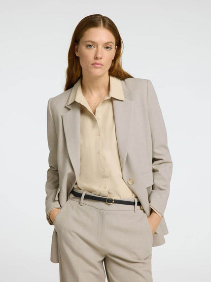 SLFRITA LS RELAXED BLAZER MEL NOOS - Island Fossil