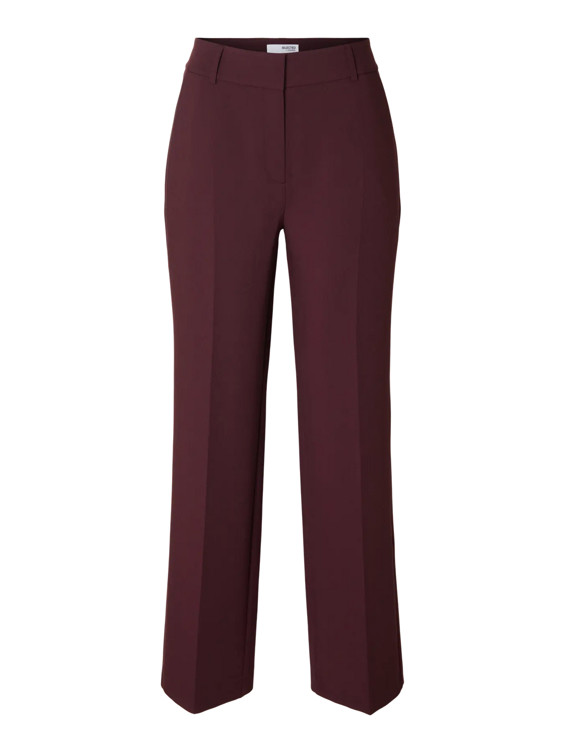 SLFRITA MW WIDE PANT MEL NOOS - Fig melange