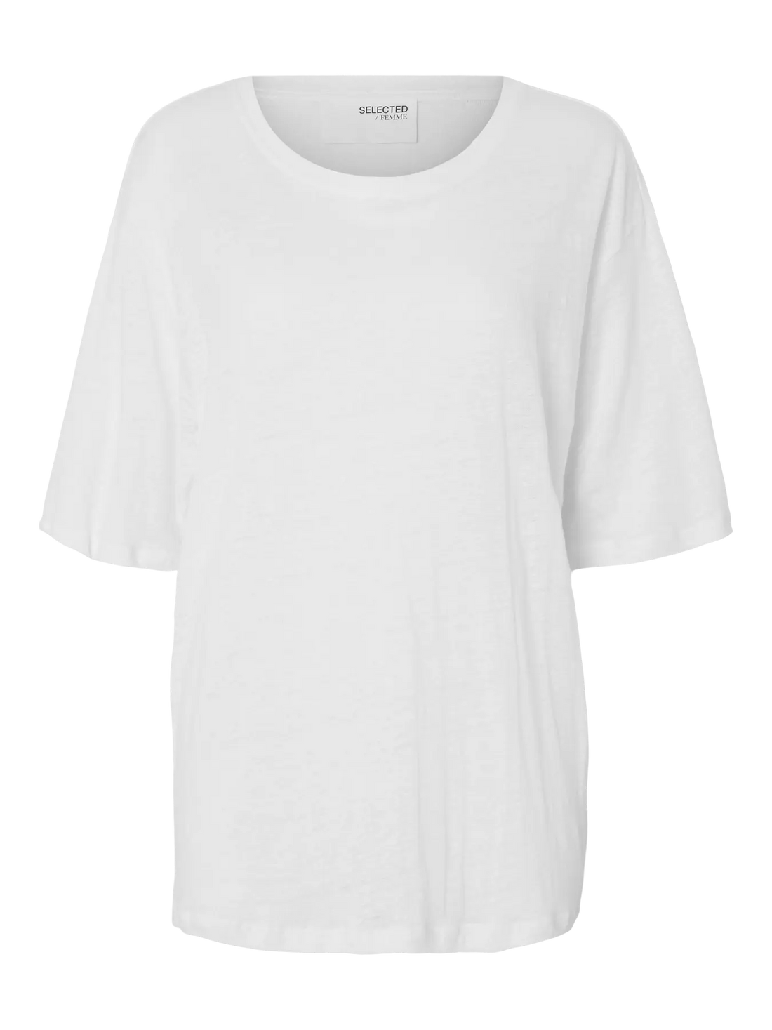 Vilja Linen SS Tee - Bright White