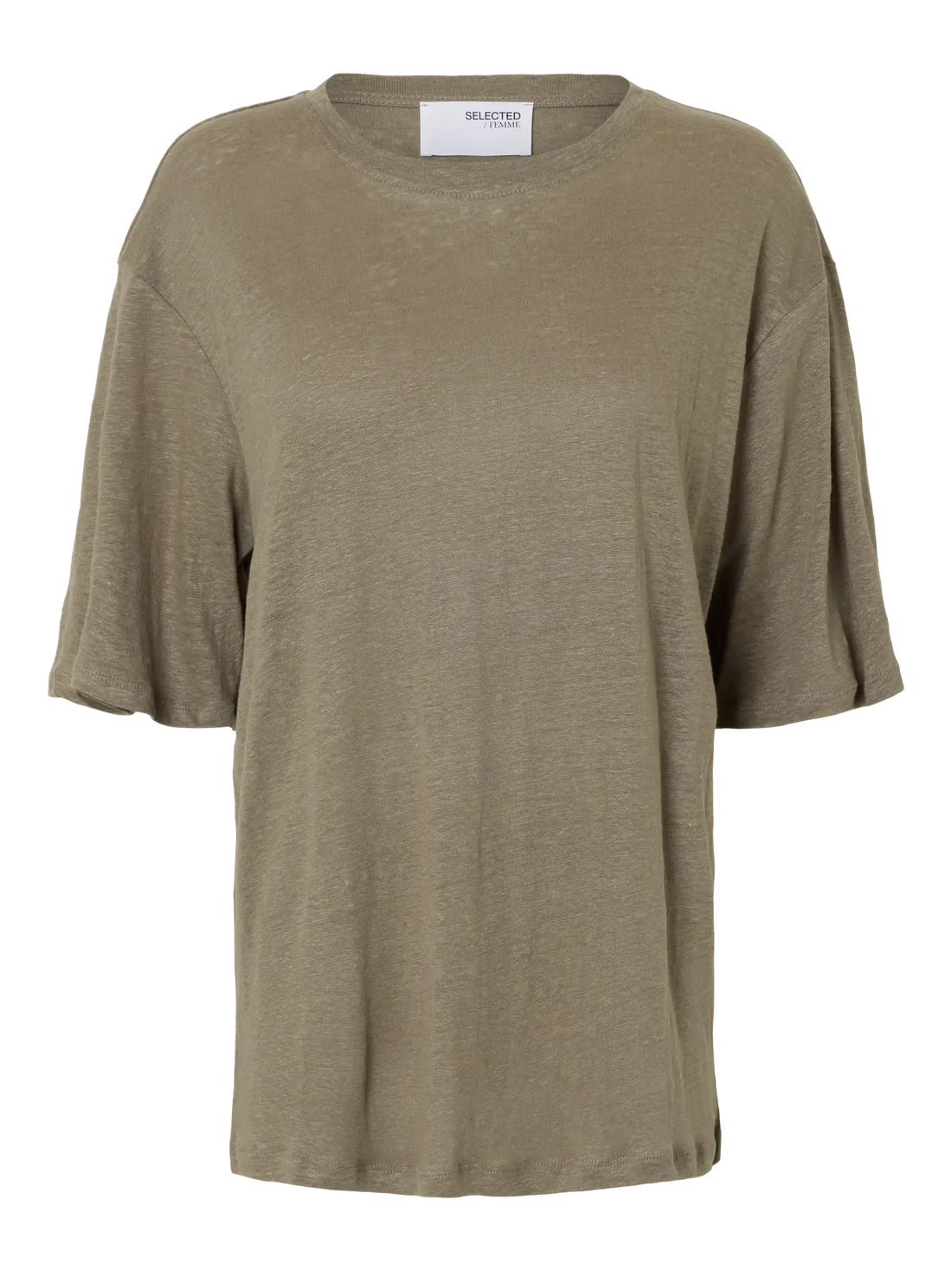 Vilja Linen SS Tee - Vetiver
