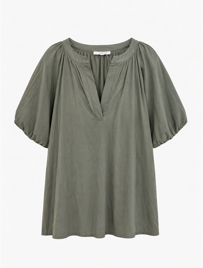 Short Summer Dress - Sage green