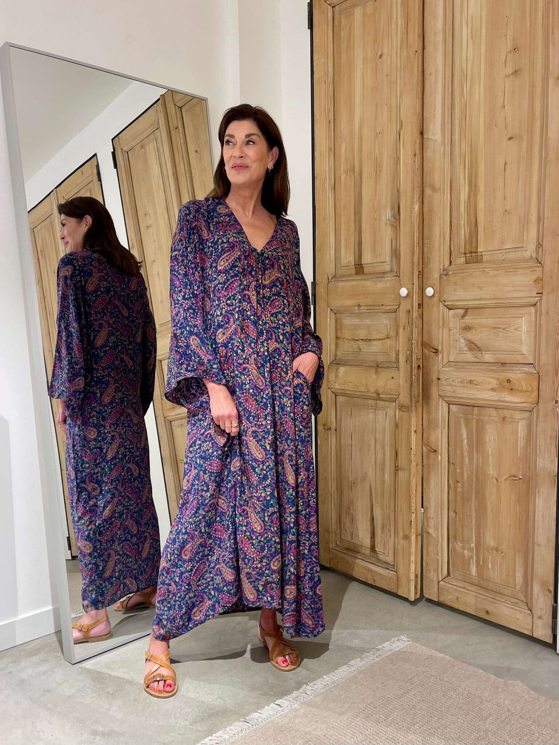Benedicte silk caftan 05