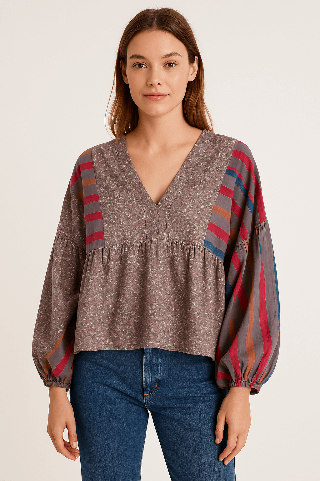 Bibi Baloon Silk Top -  no. 107