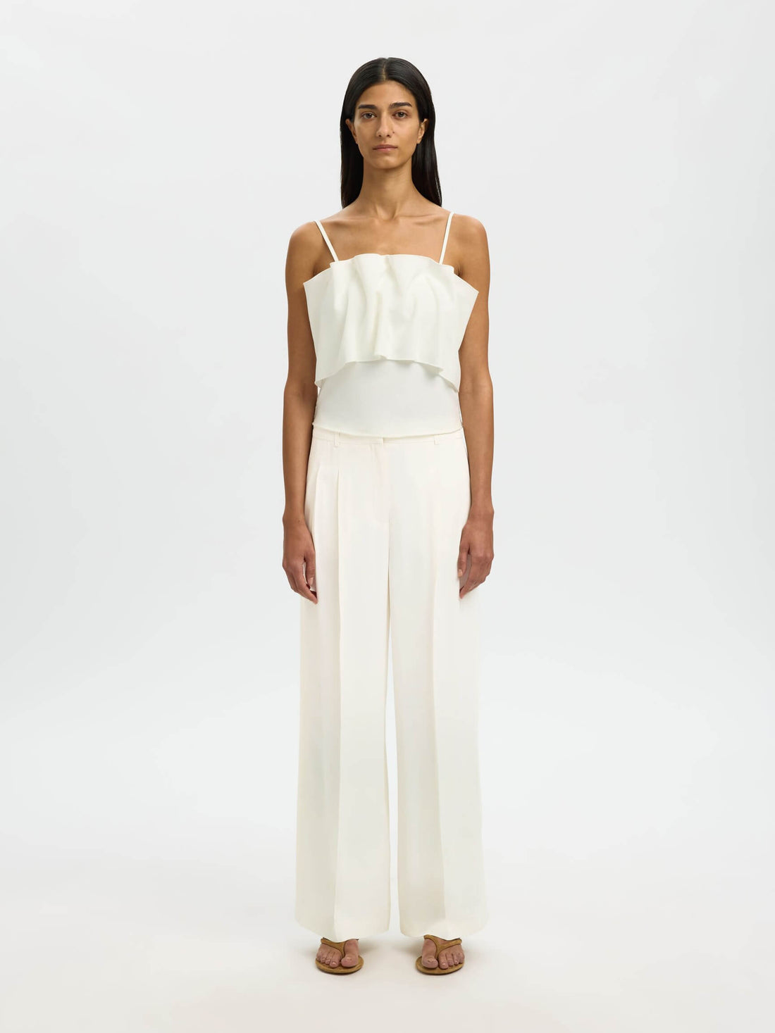 SLFExtra Wide Ellie HW Pant - Egret
