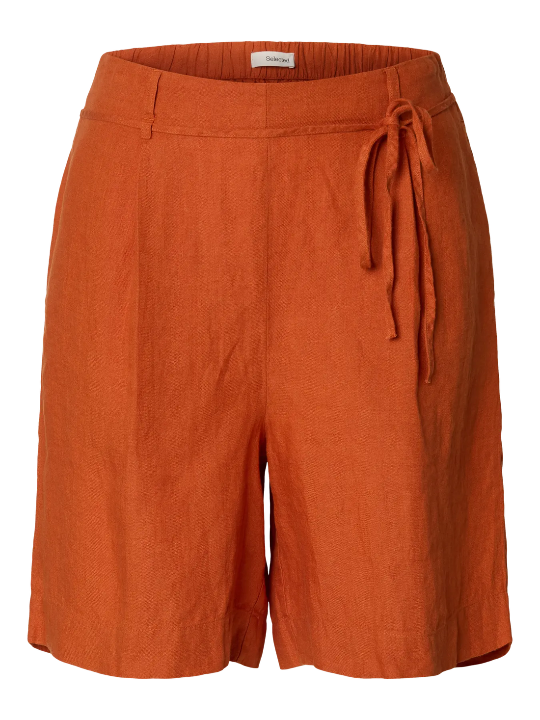 SLFlinna HW Linen String Shorts - Potters Clay