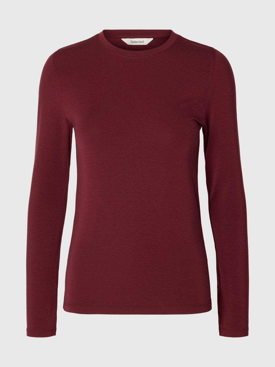 SLFmanja LS O-neck Noos - Tawny Port
