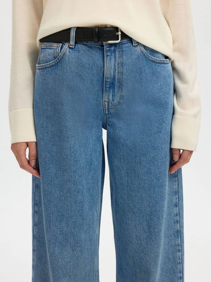 SLFwide Bea-Kori Skyblue - Light Blue Denim