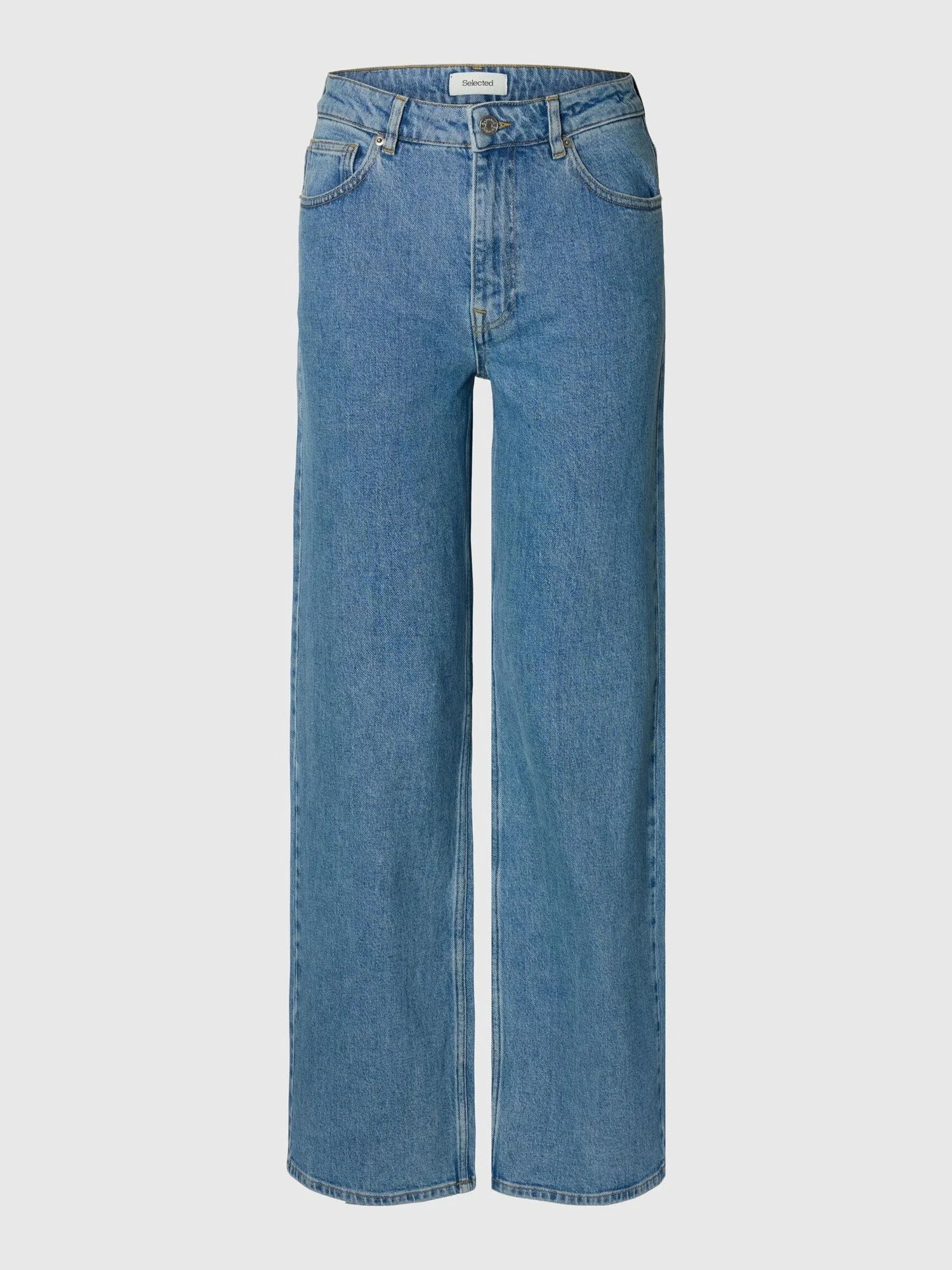 SLFwide Bea-Kori Skyblue - Light Blue Denim