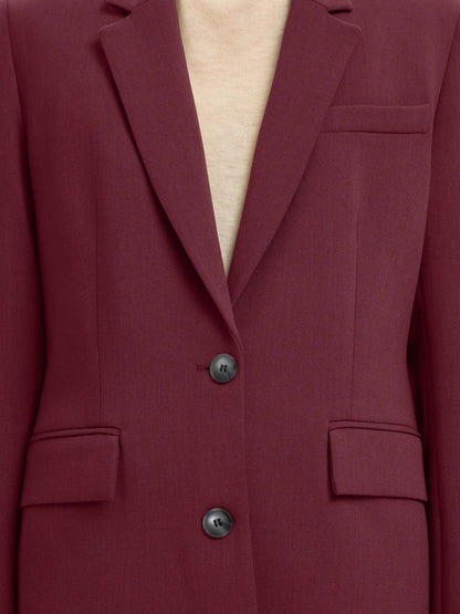 SLFRita LS Classic Blazer Mel - Tawny Port Mel.