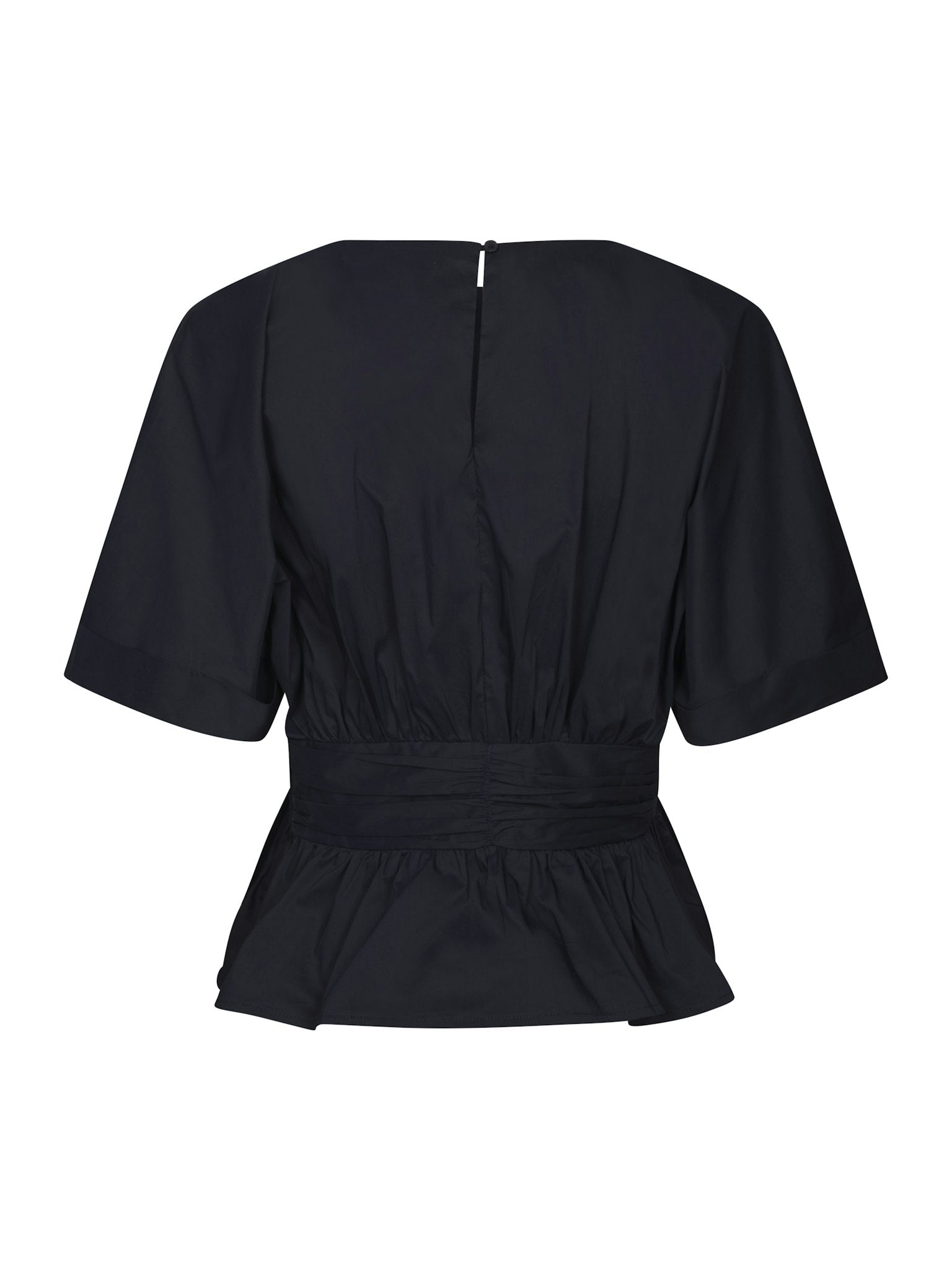 Annegret Poplin Blouse - Navy