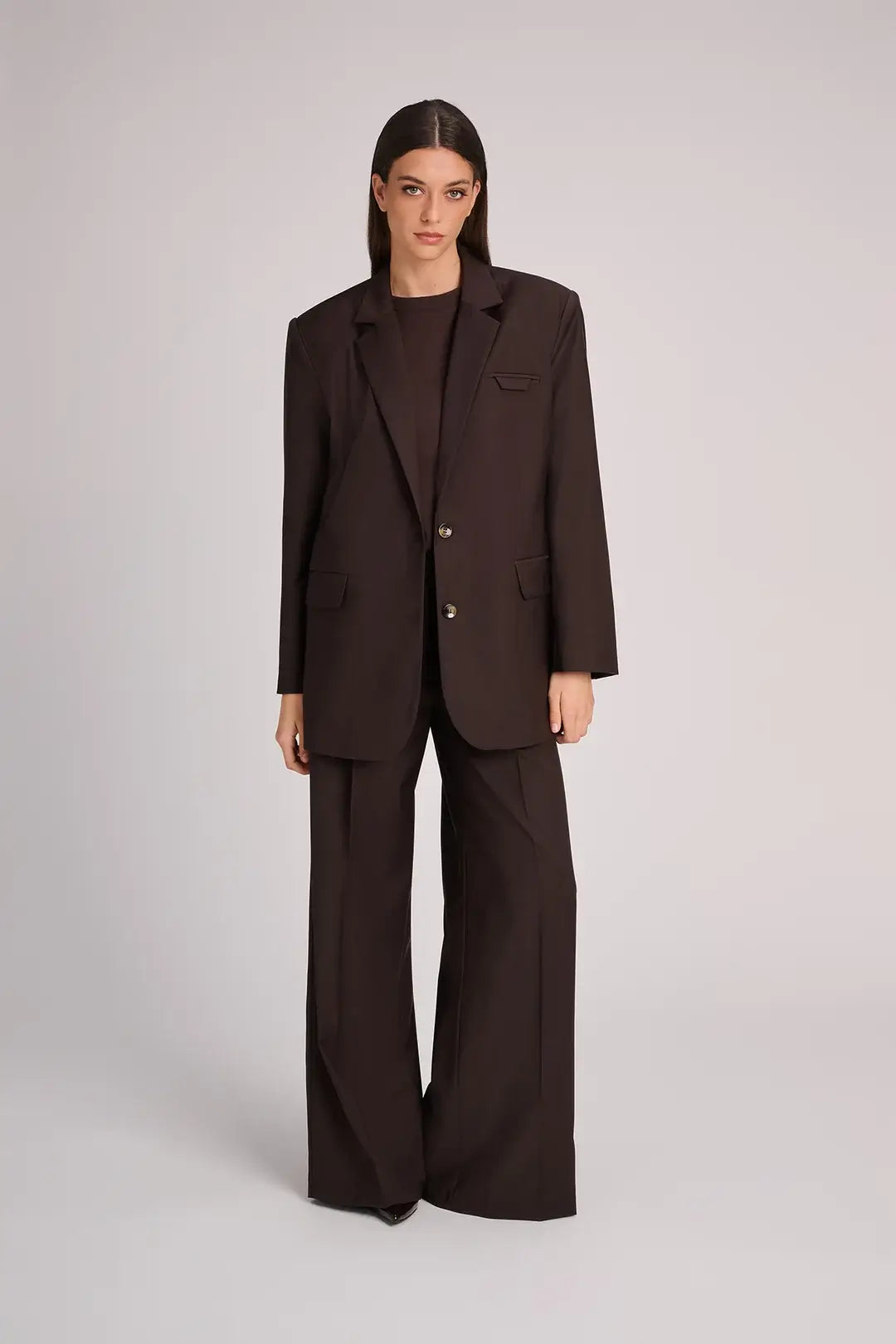MY_BLAZER NAPLES - COOLWOOL CHOCOLAT