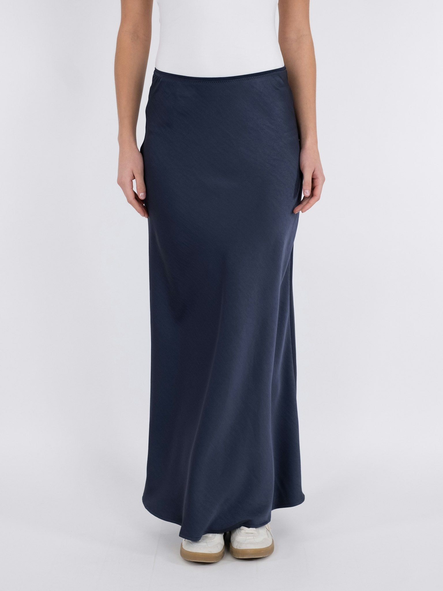 Vicky Rock aus schwerem Baumwollsatin – Midnight Blue