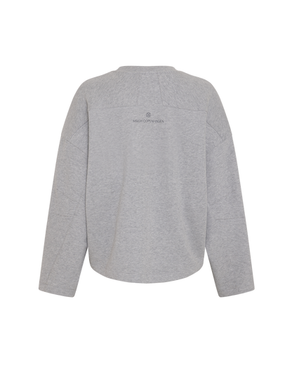 Mschmarletta Icon Logo Sweatshirt - Lgm Steel Gray