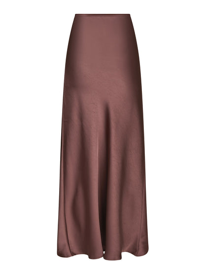 Vicky Heavy Sateen Rock - Dark Rose