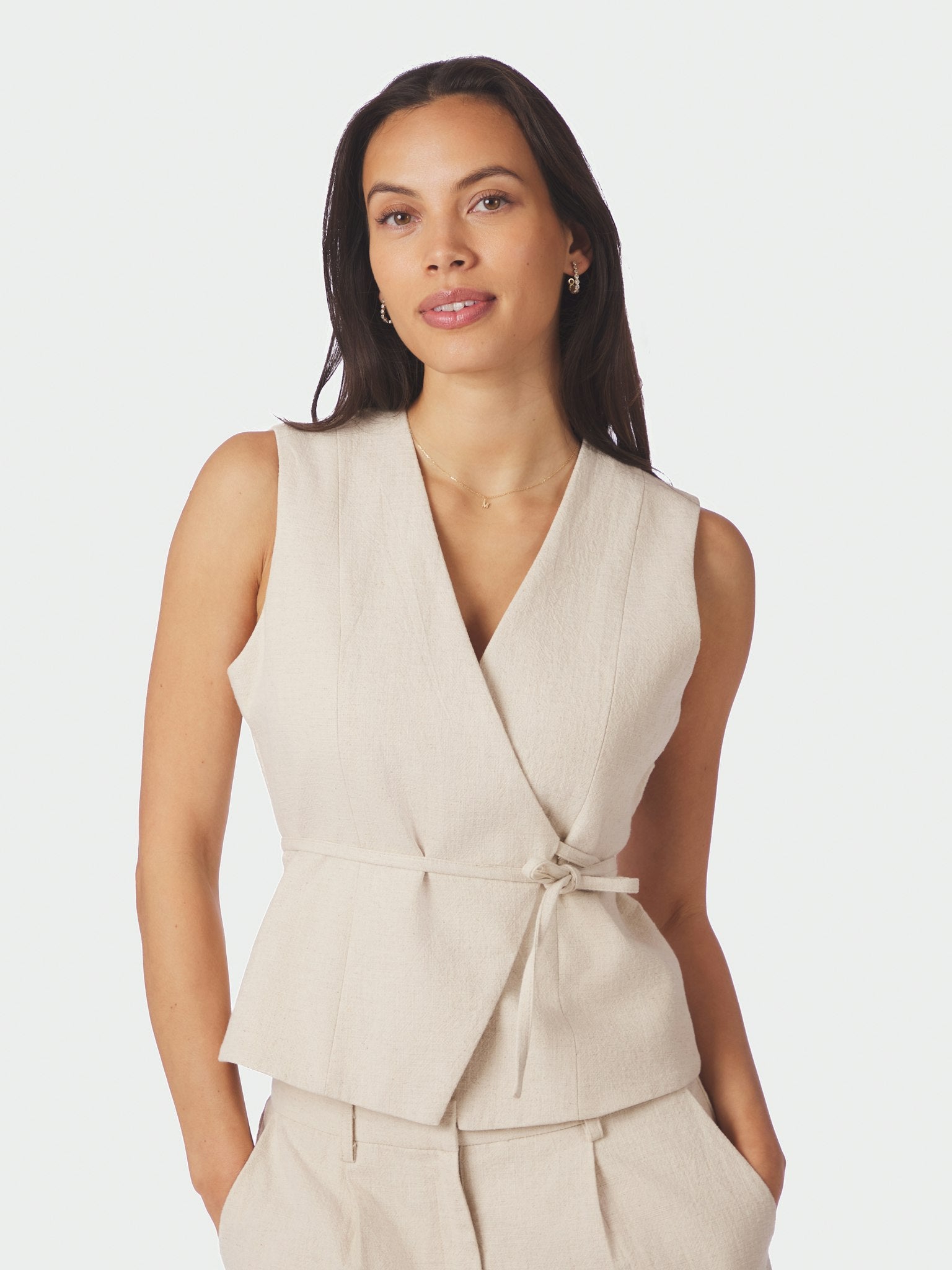 Samara Ramie Waistcoat - Natural