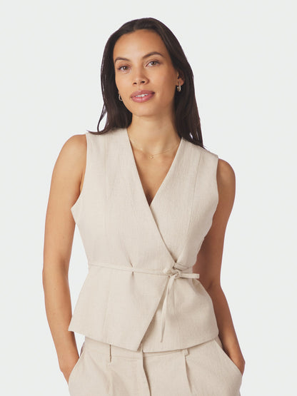 Samara Ramie Waistcoat - Natural