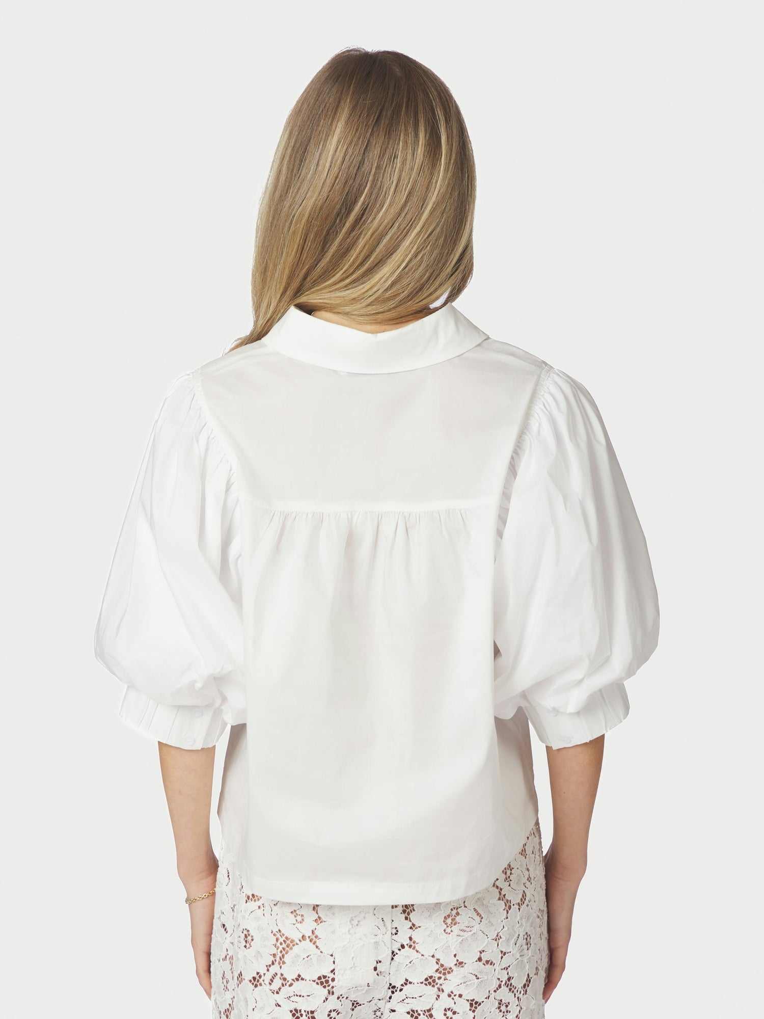 Etta Poplin Shirt - White