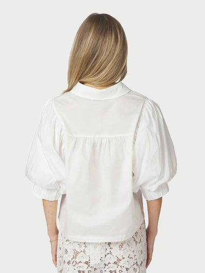 Etta Poplin Shirt - White