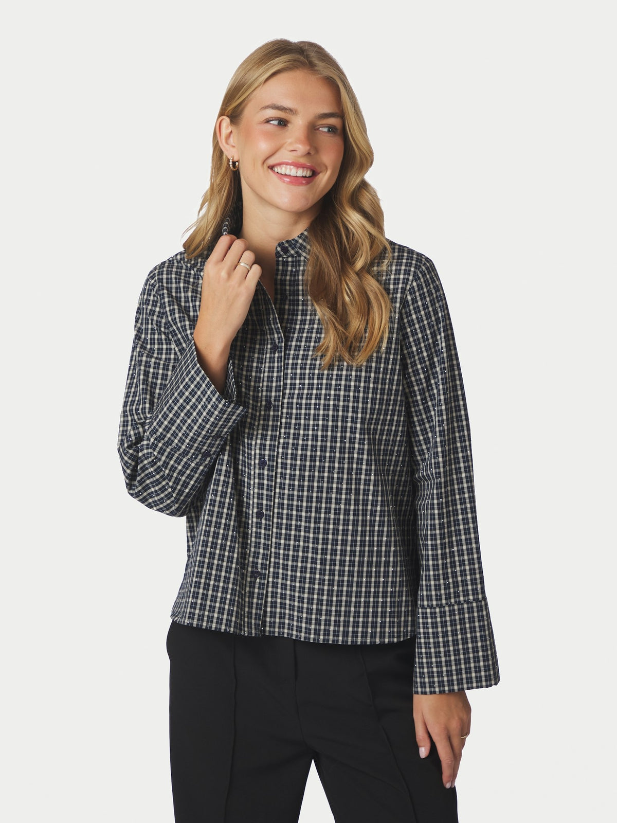 Drew Check Bedaz Shirt - Dark Blue