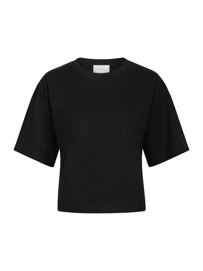 Asha Boxy Tee - Black