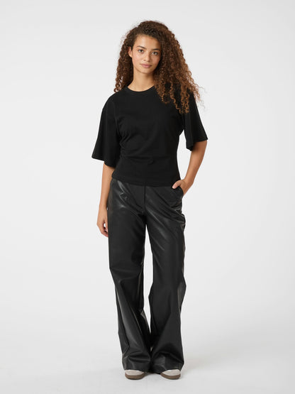 Asha Boxy Tee - Black