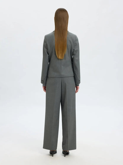 SLFRITA LANO BLAZER NOOS - Medium Grey Melange