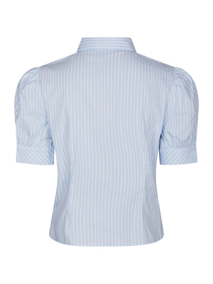 Frannie Soft Stripe Shirt - Light Blue