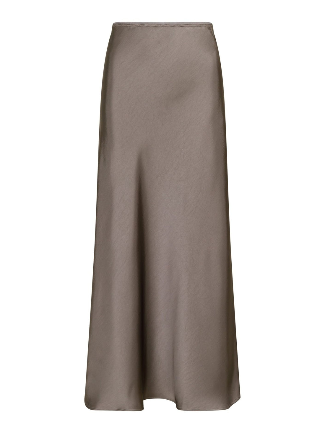 Vicky Heavy Sateen Skirt - Warm Grey