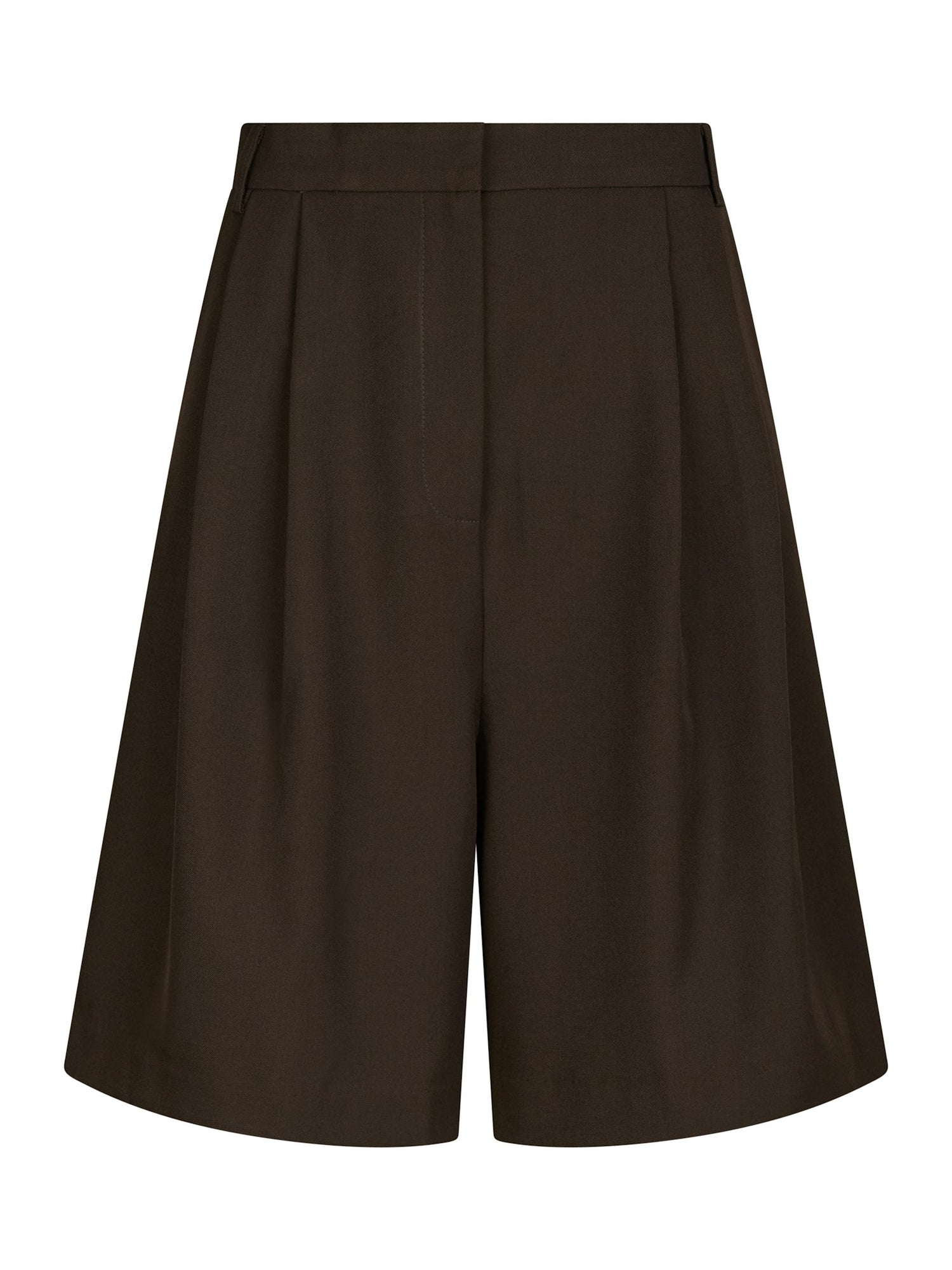 Nika Structure Shorts - Dark Brown
