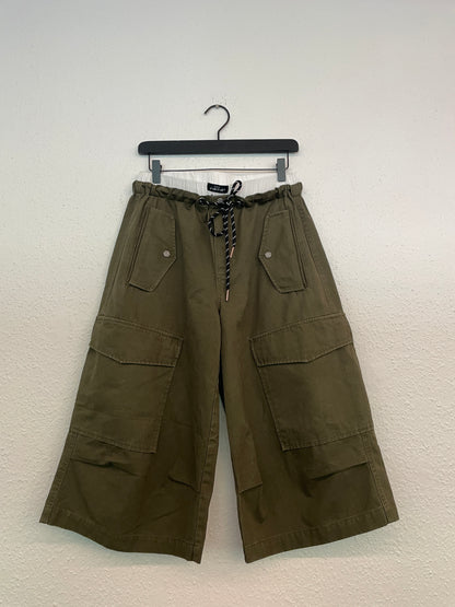 Pull On Cargo Bermudas - Army