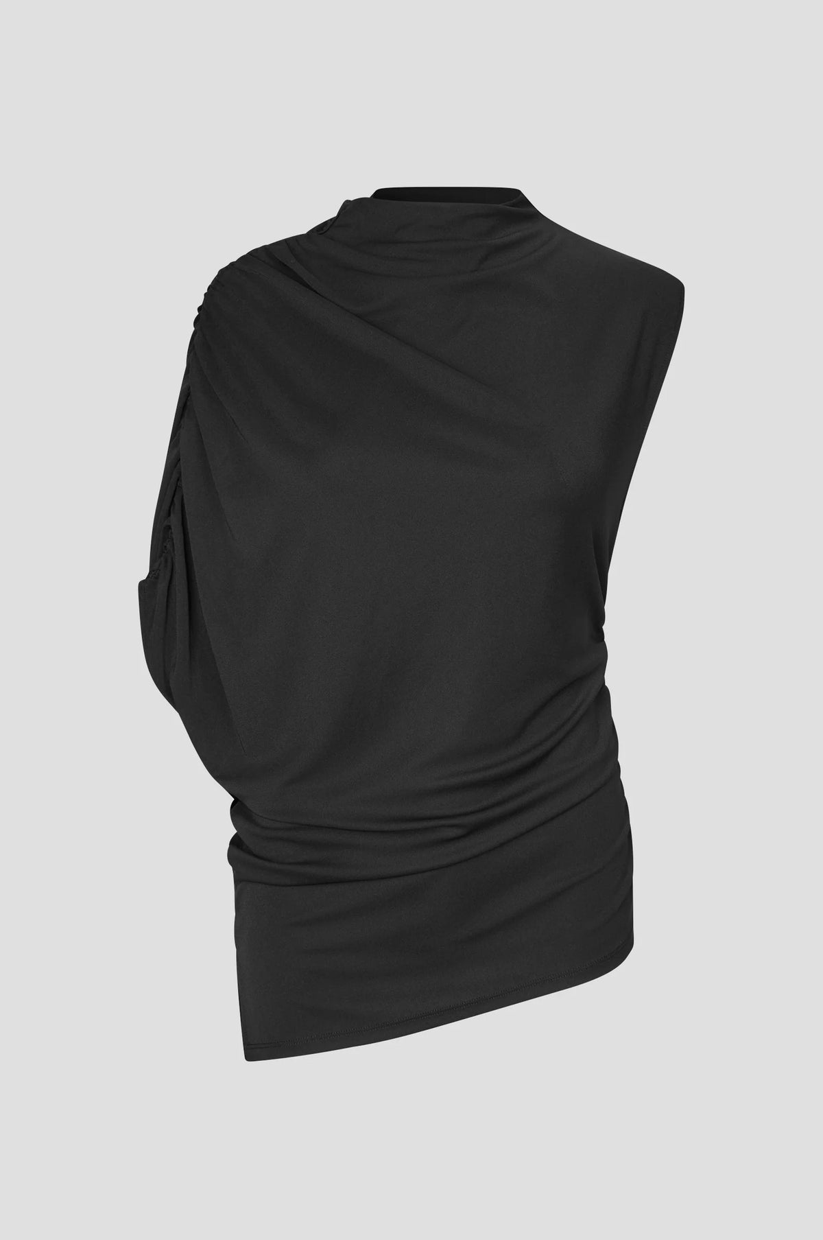 Voco Drape T-Shirt – Schwarz
