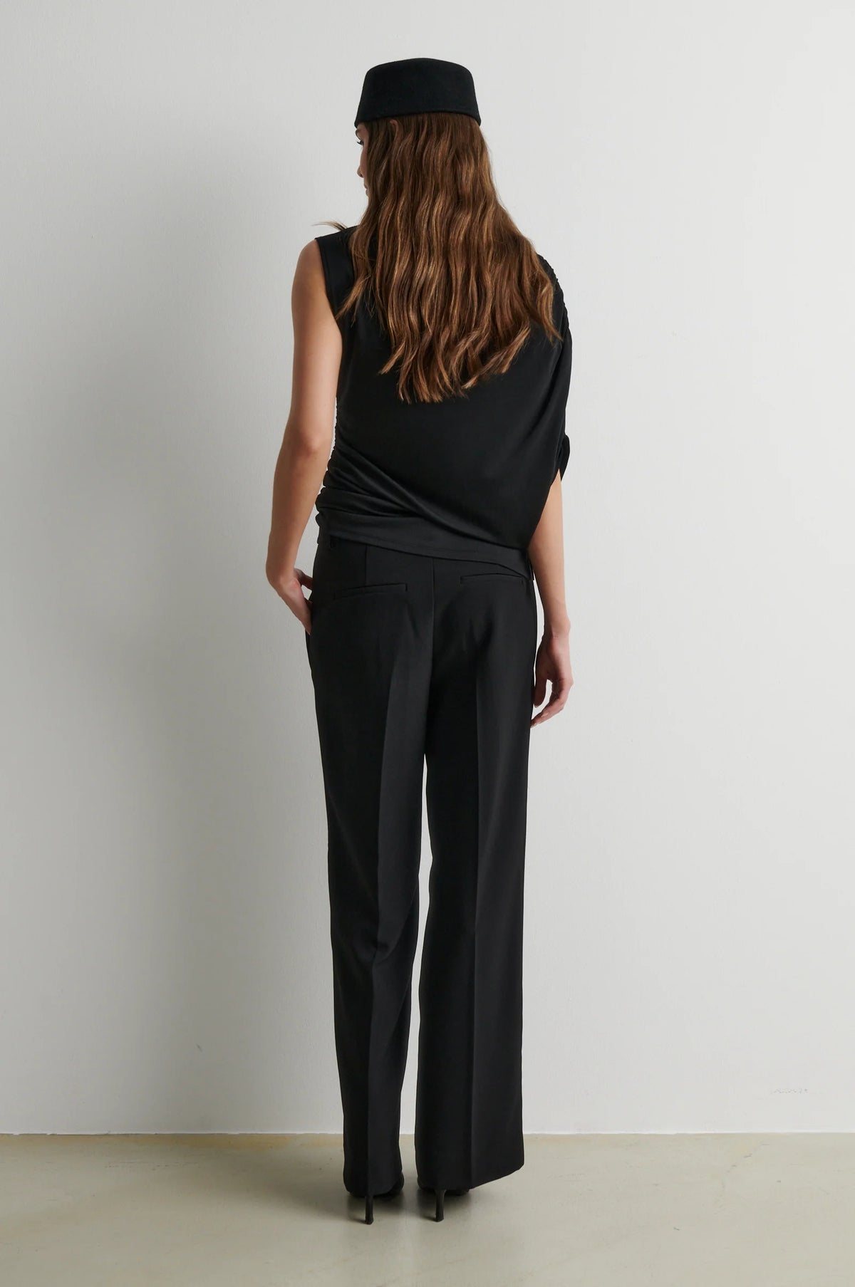 Voco Drape T-Shirt – Schwarz